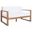 Safavieh Emiko Wood Outdoor Bench in Natural / Beige