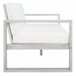 Safavieh Emiko Wood Outdoor Bench in Gray / Beige