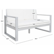 Safavieh Emiko Wood Outdoor Bench in Gray / Beige