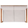 Safavieh Emiko Wood Outdoor Bench in Natural / Light Gray