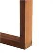 Safavieh Emiko Wood Outdoor Bench in Natural / Light Gray
