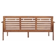 Safavieh Finnick Wood Outdoor Bench in Natural / Beige