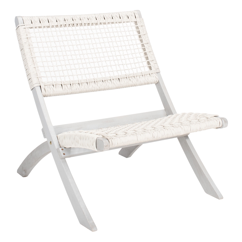 Safavieh Blaze Wood and Fabric Living Set in Gray / Gray