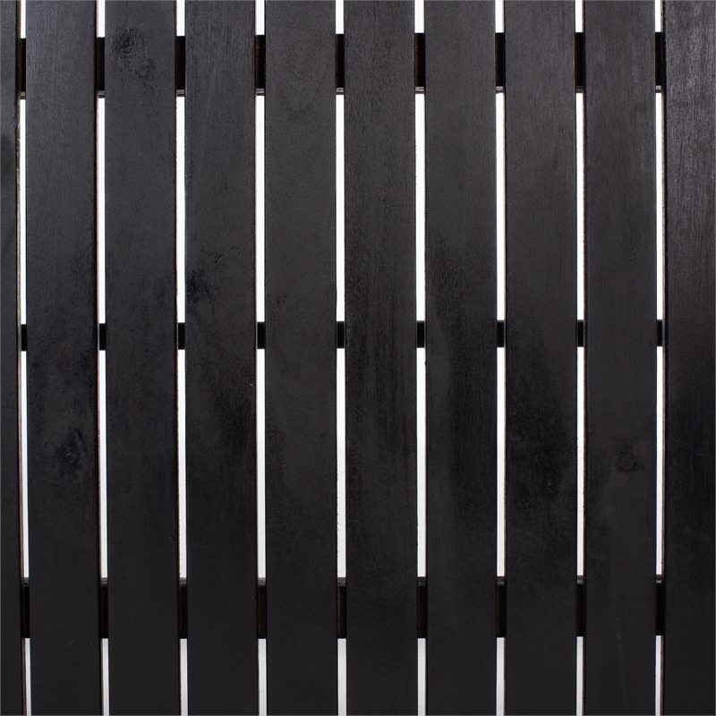 Safavieh Blaze Wood and Fabric Living Set in Black / Black
