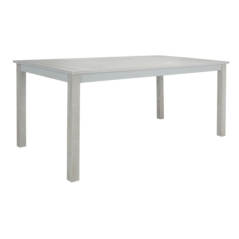 Safavieh Aquina Wood and Fabric Dining Set in Gray / Gray