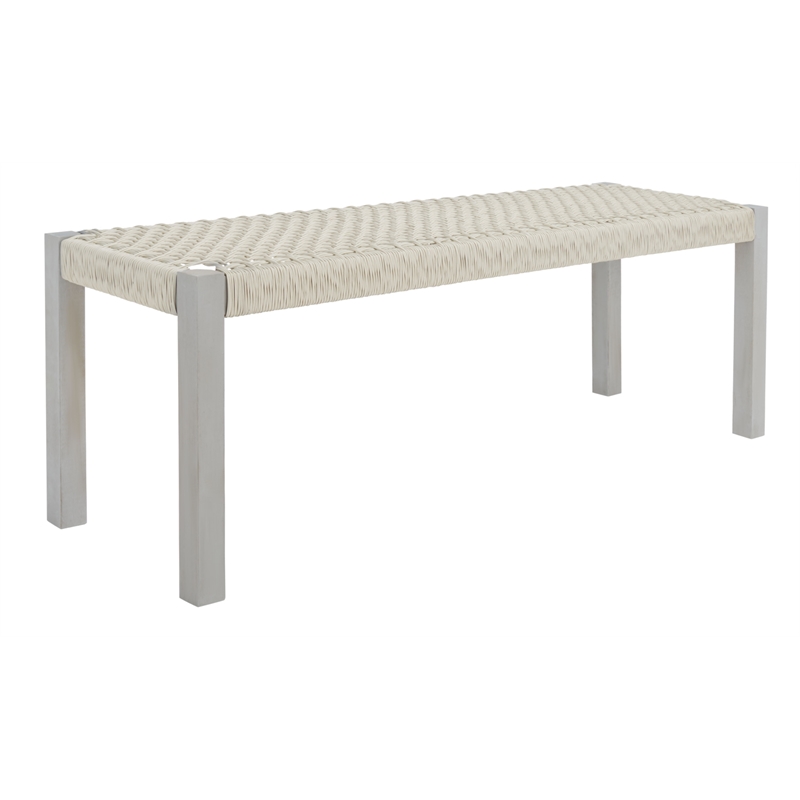 Safavieh Aquina Wood and Fabric Dining Set in Gray / Gray