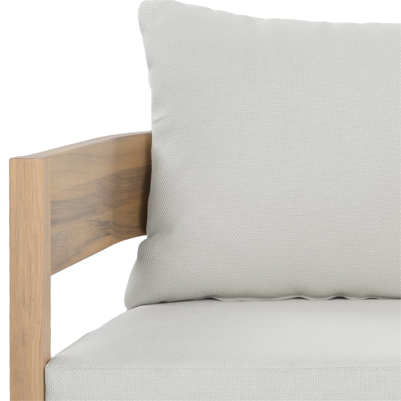 Safavieh Theo Wood Bench and Table in Oak / Ivory