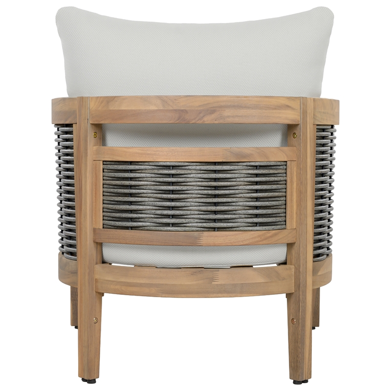 Safavieh Amanda Wood Chair Set Of 2 in Oak / Ivory