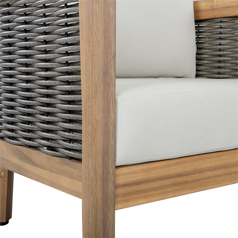 Safavieh Amanda Wood Chair Set Of 2 in Oak / Ivory