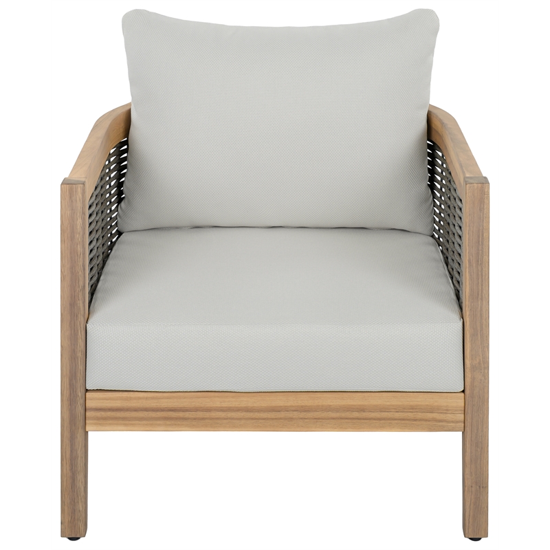 Safavieh Amanda Wood Chair Set Of 2 in Oak / Ivory