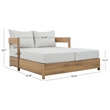 Safavieh Kento Wood Daybed in Oak / Ivory