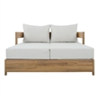 Safavieh Kento Wood Daybed in Oak / Ivory