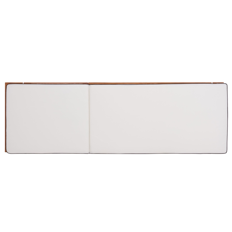 Safavieh Sophie Wood Lounger in Natural / Beige