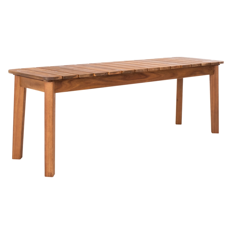 Safavieh Europa Wood and Fabric Dining Set in Natural