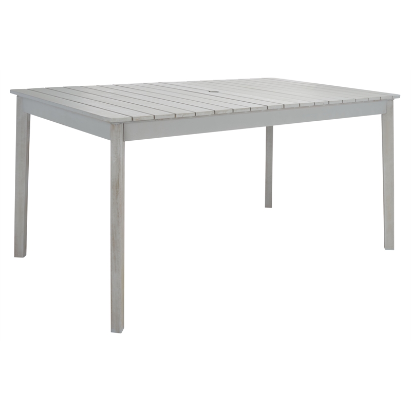 Safavieh Europa Wood and Fabric Dining Set in Gray