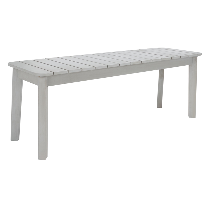 Safavieh Europa Wood and Fabric Dining Set in Gray