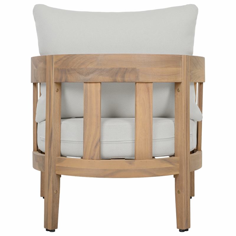 Safavieh Owen Wood Chair Set of 2 in Oak / Ivory