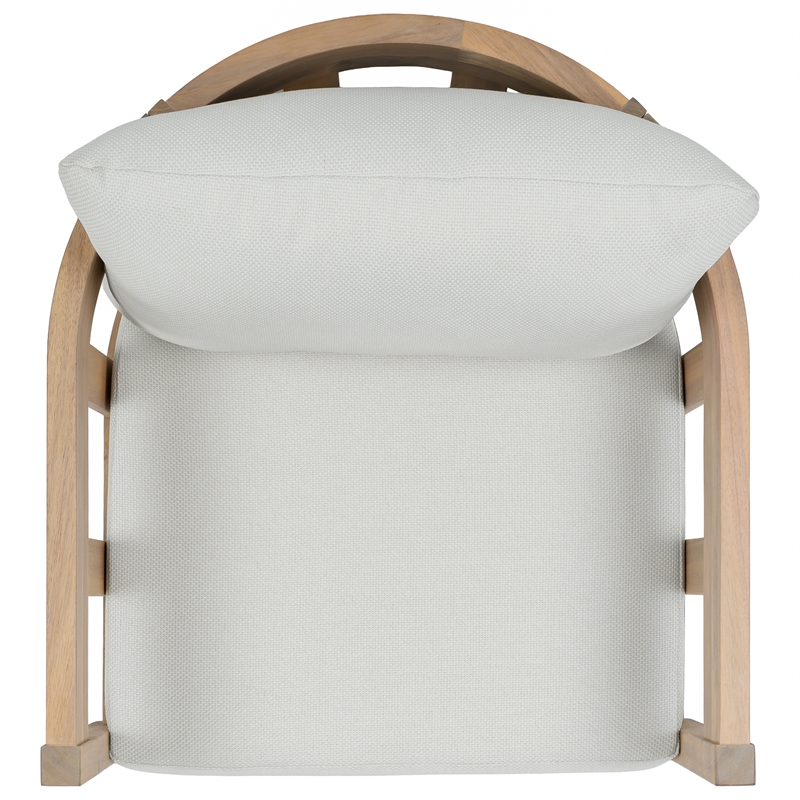 Safavieh Owen Wood Chair Set of 2 in Oak / Ivory