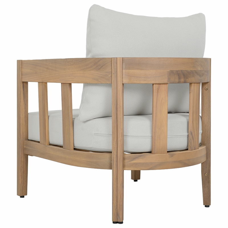 Safavieh Owen Wood Chair Set of 2 in Oak / Ivory