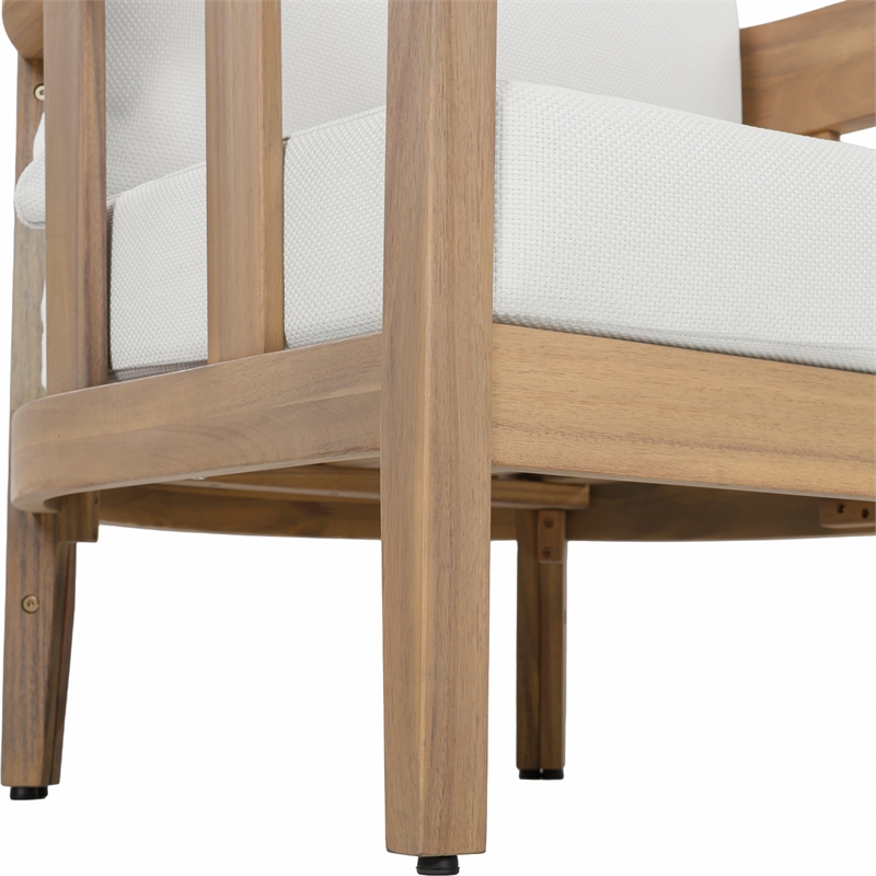 Safavieh Owen Wood Chair Set of 2 in Oak / Ivory