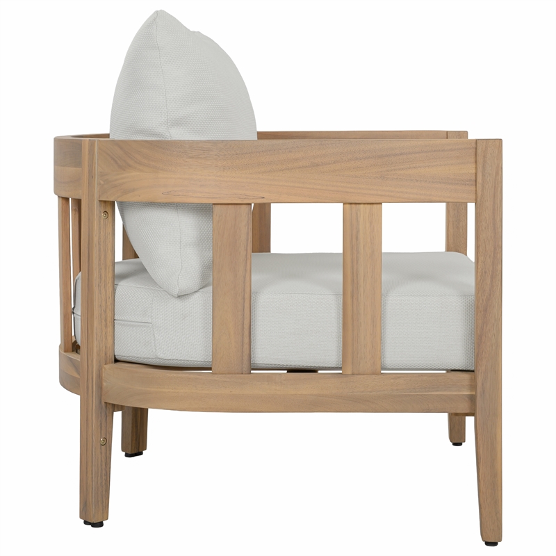 Safavieh Owen Wood Chair Set of 2 in Oak / Ivory