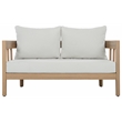 Safavieh Owen Wood Bench + Table  in Oak / Ivory