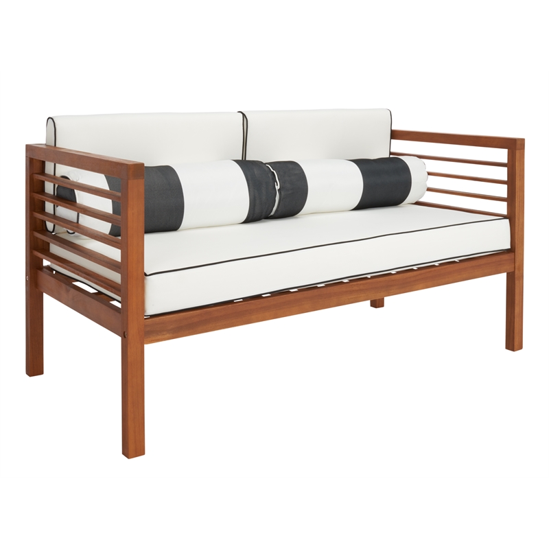 Safavieh Alda 4 Pc Wood Living Set  in Natural / Beige