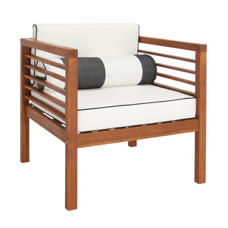 Safavieh Alda 4 Pc Wood Living Set  in Natural / Beige