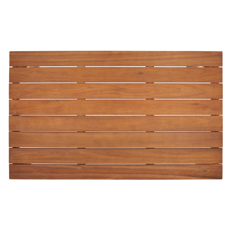 Safavieh Alda 4 Pc Wood Living Set in Natural / Navy