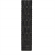 Safavieh Aboka 4Pc Wicker and Rattan Living Set in Black / Light Gray