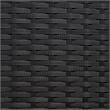 Safavieh Aboka 4Pc Wicker and Rattan Living Set in Black / Light Gray