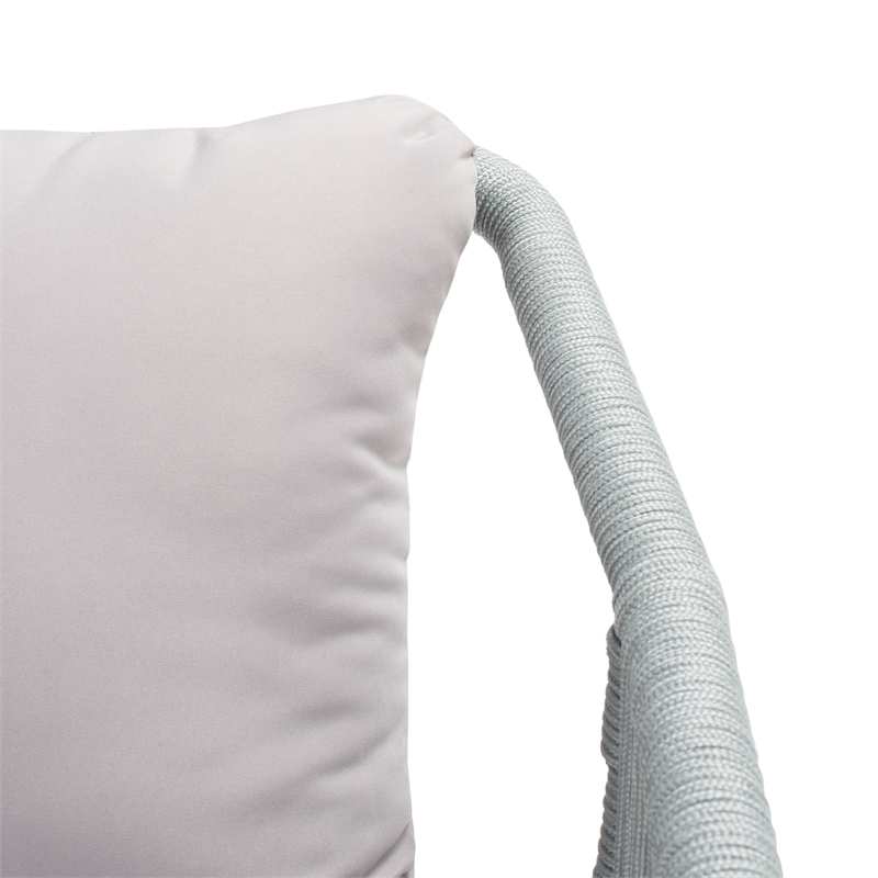 Safavieh Torsla 4Pc Steel and Fabric Living Set in Gray / Gray