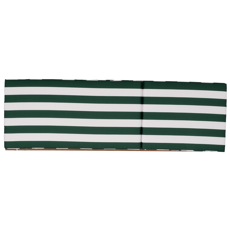 Safavieh Sophie Wood Lounger  in Natural /  Green