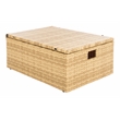 Safavieh Pramla Wicker and Rattan Sette w/Ottoman in Natural / White