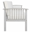 Safavieh Finnick Wood Outdoor Bench in Gray / Beige