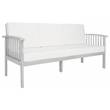 Safavieh Finnick Wood Outdoor Bench in Gray / Beige