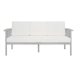 Safavieh Finnick Wood Outdoor Bench in Gray / Beige