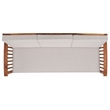 Safavieh Finnick Wood Outdoor Bench in Natural / Light Gray