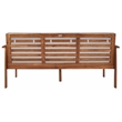 Safavieh Finnick Wood Outdoor Bench in Natural / Light Gray