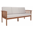 Safavieh Finnick Wood Outdoor Bench in Natural / Light Gray