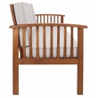 Safavieh Finnick Wood Outdoor Bench in Natural / Light Gray