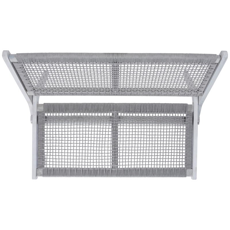Safavieh Kobina Wood Outdoor Bench in Gray / Gray