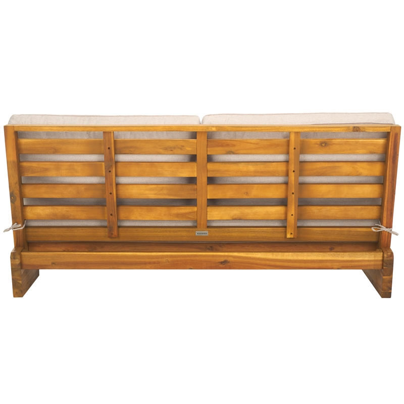 Safavieh ChesterWood  2 Seater Sofa in Natural / Light Gray