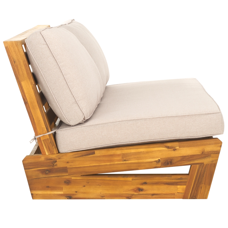 Safavieh ChesterWood  2 Seater Sofa in Natural / Light Gray