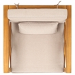 Safavieh Crewe Wood Chair in Natural / Light Gray