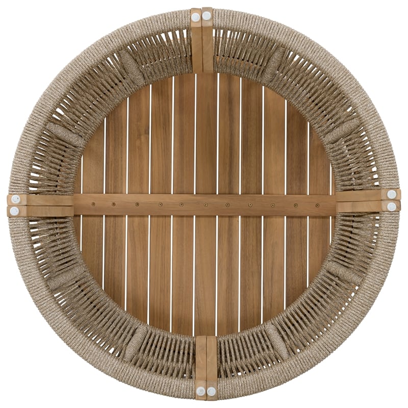 Safavieh Bella Wood Coffee Table in Oak / Taupe