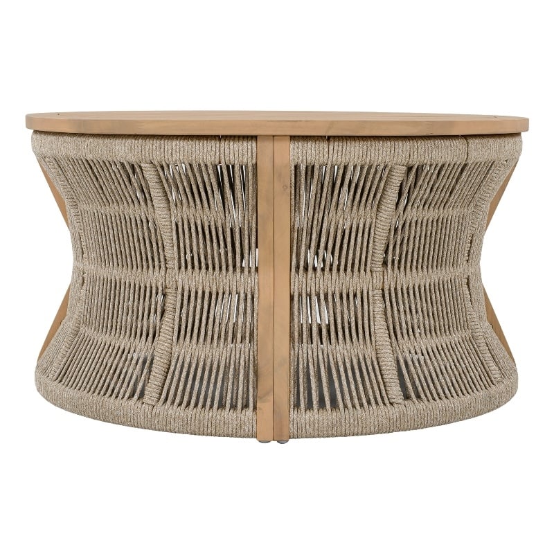 Safavieh Bella Wood Coffee Table in Oak / Taupe