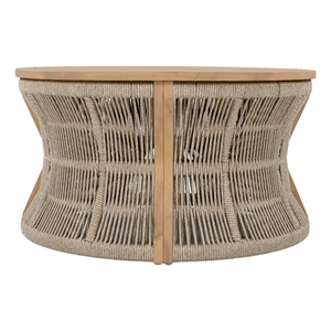 Safavieh Bella Wood Coffee Table in Oak / Taupe