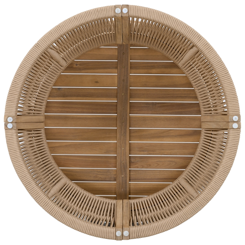 Safavieh Bella Wood Coffee Table in Oak / Ivory