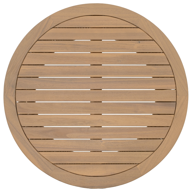 Safavieh Bella Wood Coffee Table in Oak / Ivory